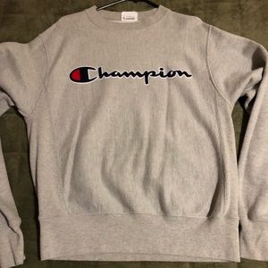 Grey champion sweater